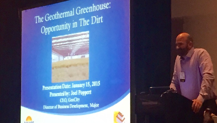 Major presenting on Geothermal at ProGreen Expo