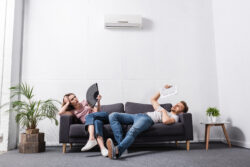 air conditioning repairs because AC unit blows hot air